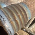 Duraband NC Hardband applied onto oilfield drill collar